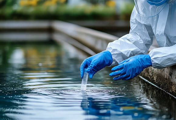 Scientist Testing Water Quality
