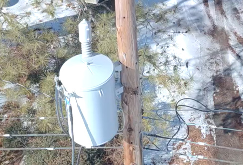 Overhead transformer
