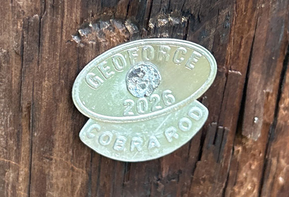 Power line pole tag