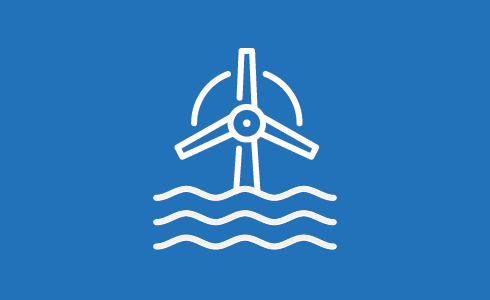 Offshore wind icon
