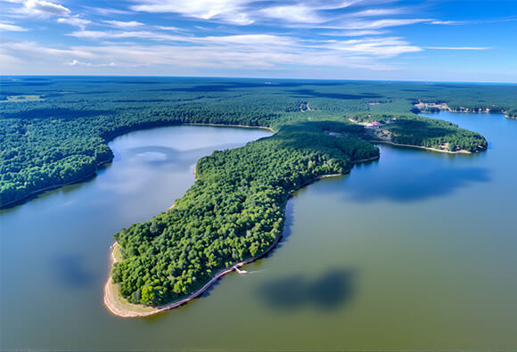 Aerial View of Lake Anna