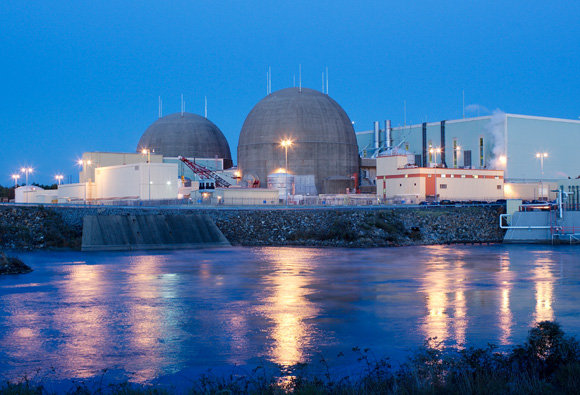 North Anna power station at night