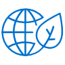 Earth and leaf icon