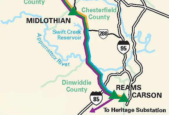 Carson Midlothian mapa