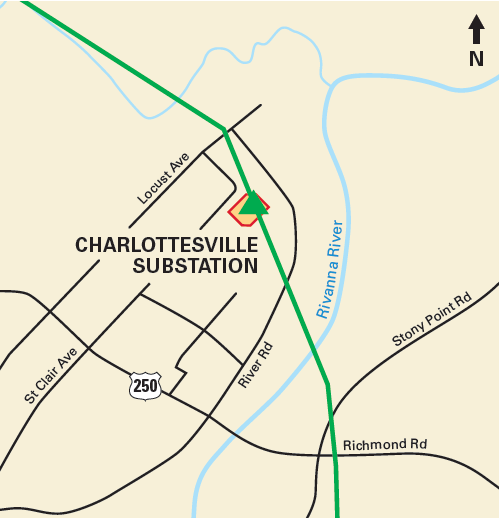 Charlottesville Sub Map