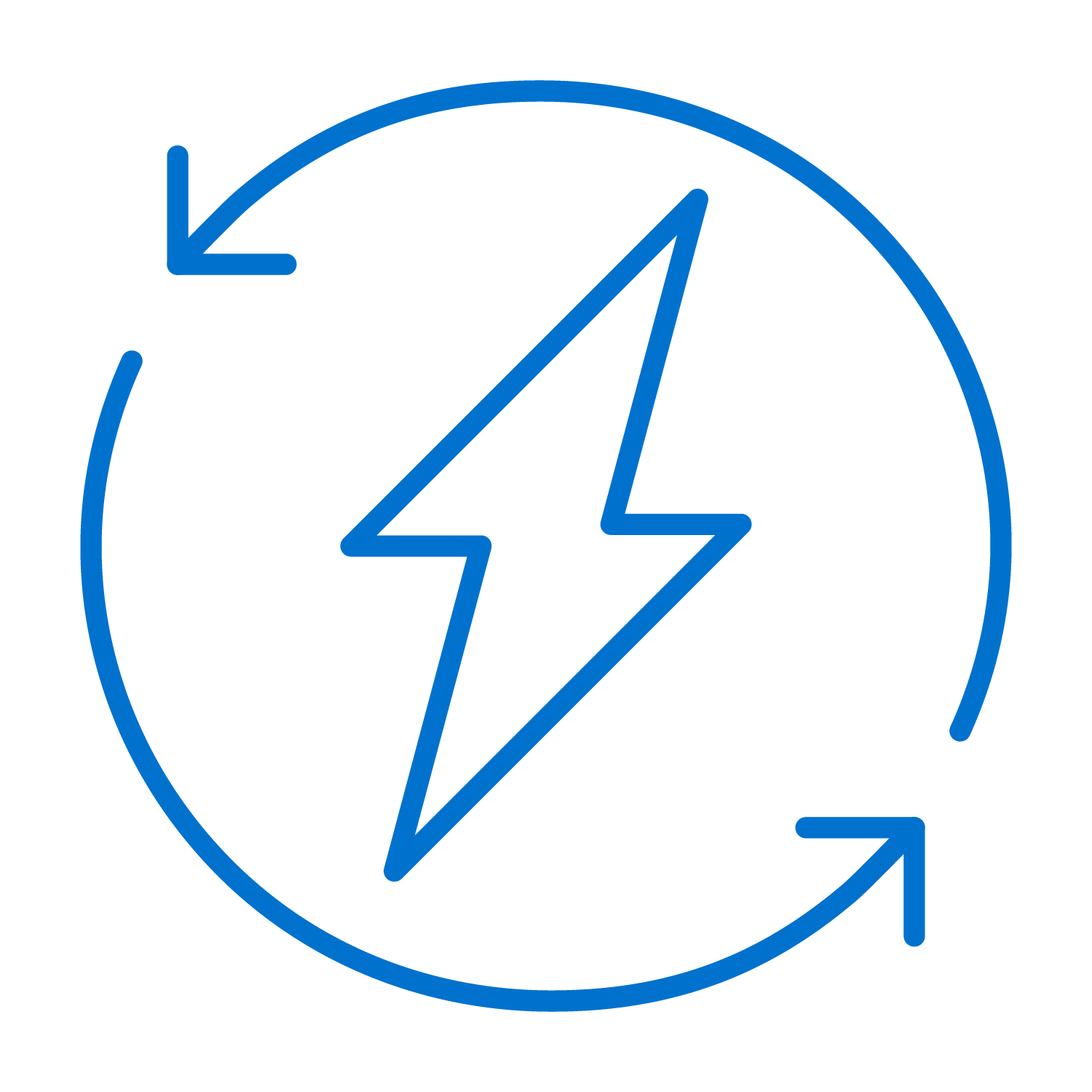 Electric Power Bolt Icon