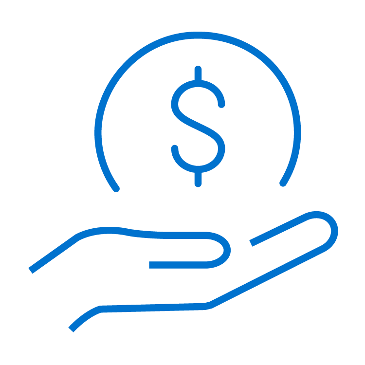 Hand Holding Money Icon