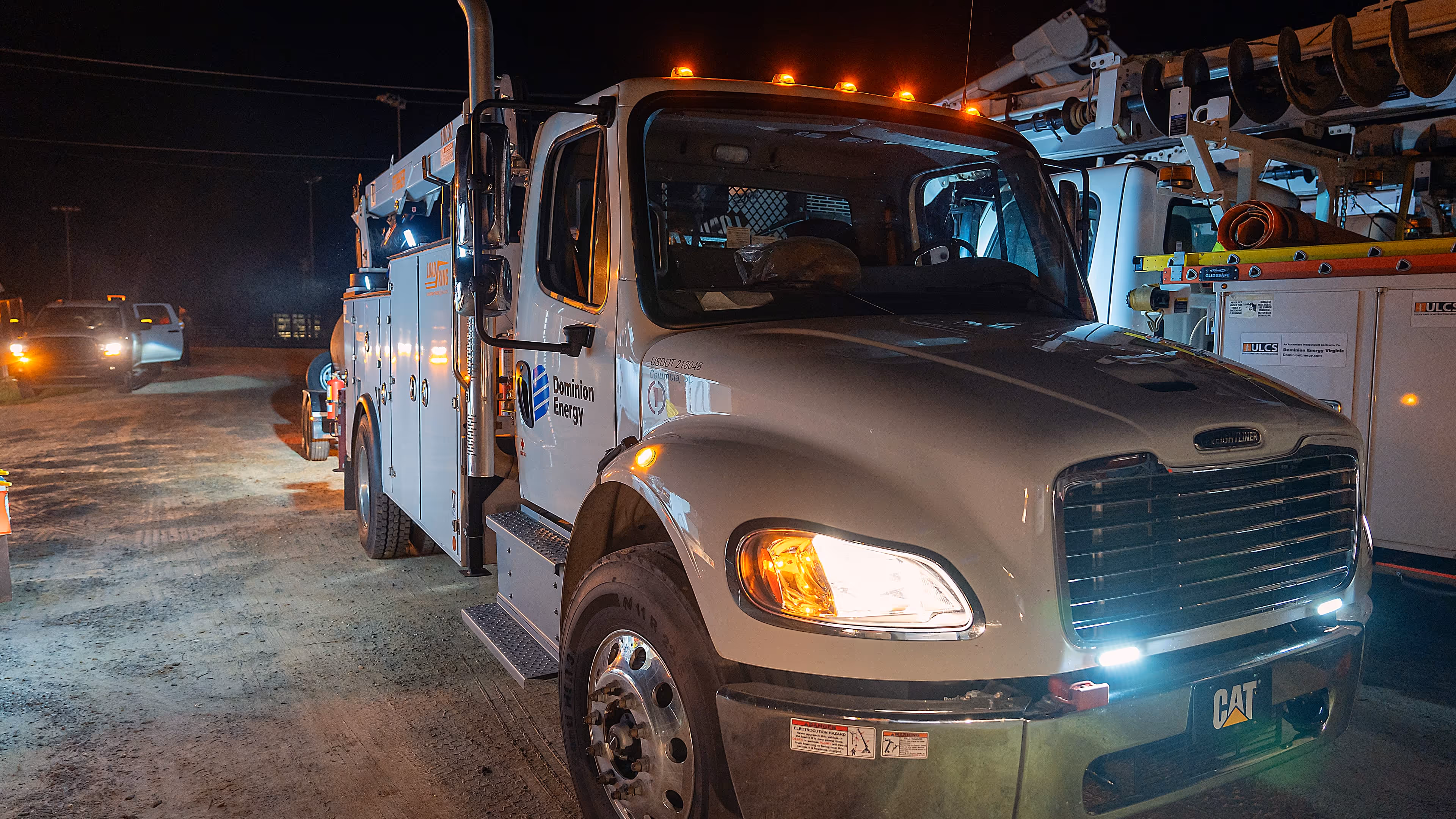 Dominion Energy Employees Repairing Power Lines