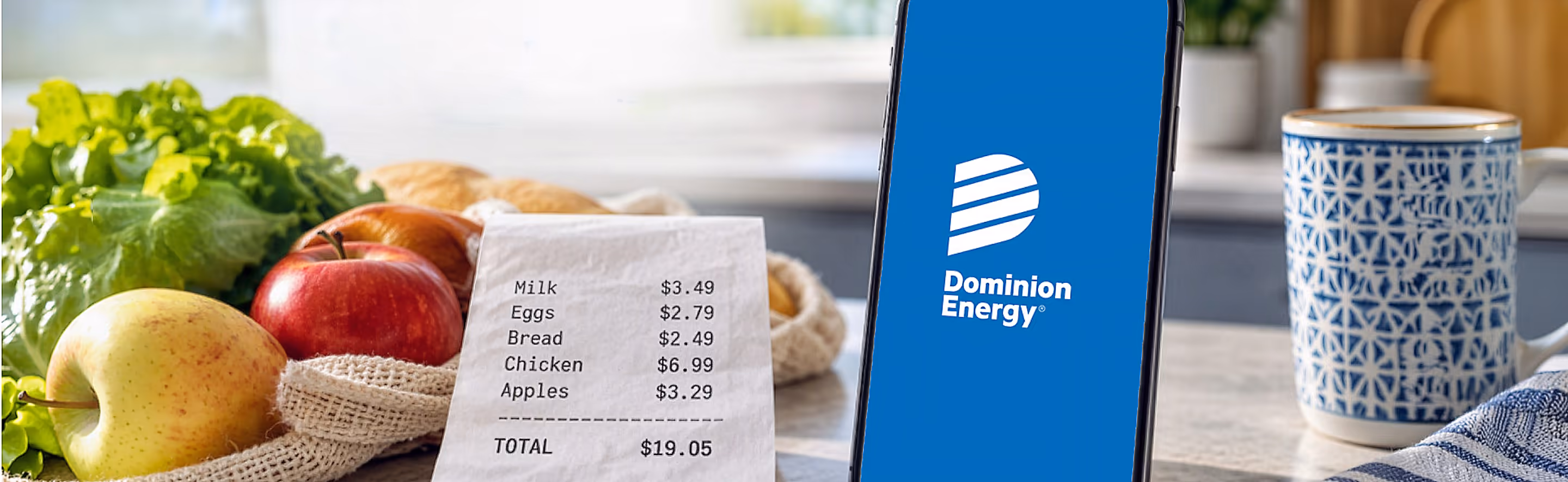 Dominion Energy App on Mobile Phone