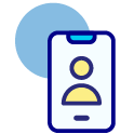 Mobile Phone with User Icon