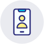 Mobile Phone With User Icon