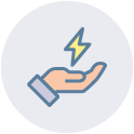 Hand Holding Electricity Bolt