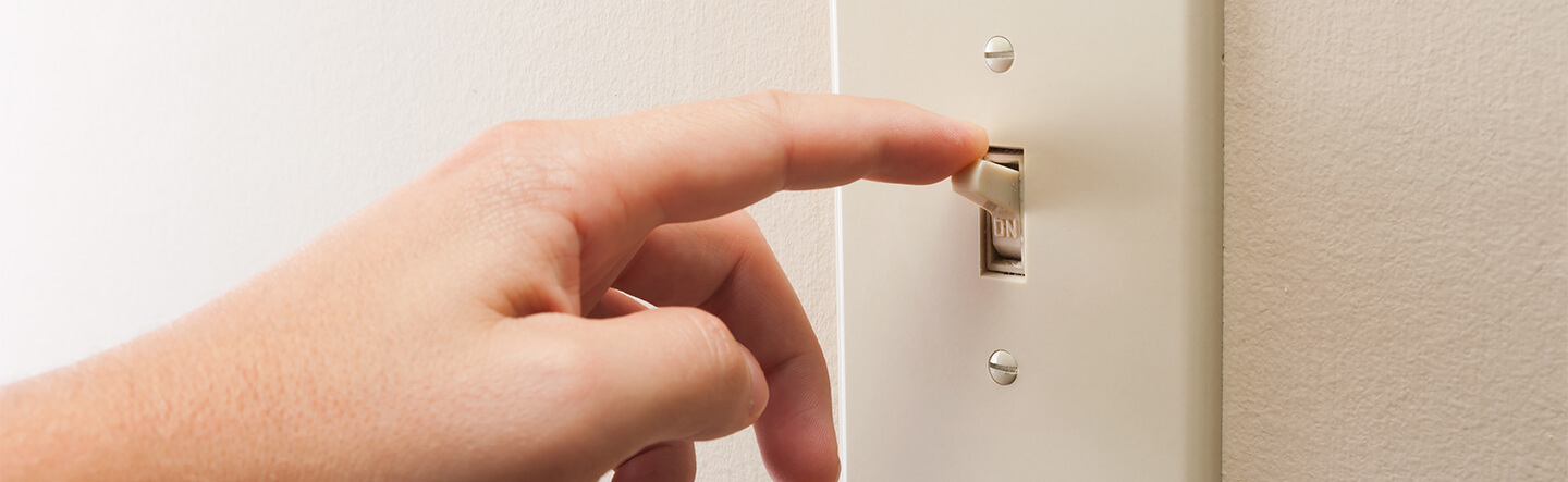 Turning On Light Switch