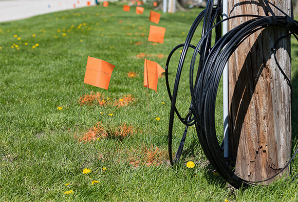 Underground Utilities Marked for Safe Digging