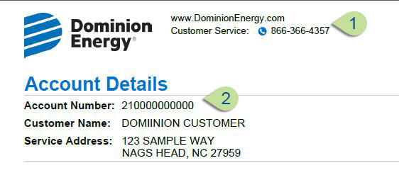 North Carolina Bill Sample Items 1-2