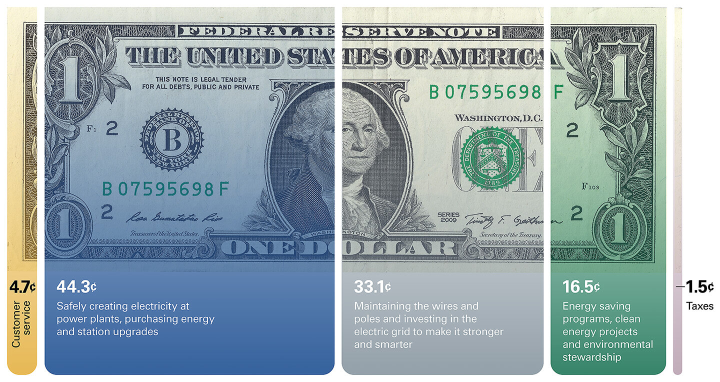 Bill Breakdown Chart for Virginia