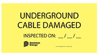 Underground Cable Damaged