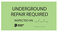 Underground Repair Required