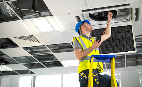 Hvac worker
