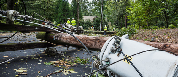 power line after storm