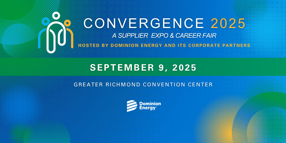 Convergence banner with date and location