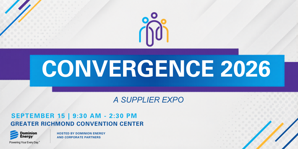 Convergence banner with date and location