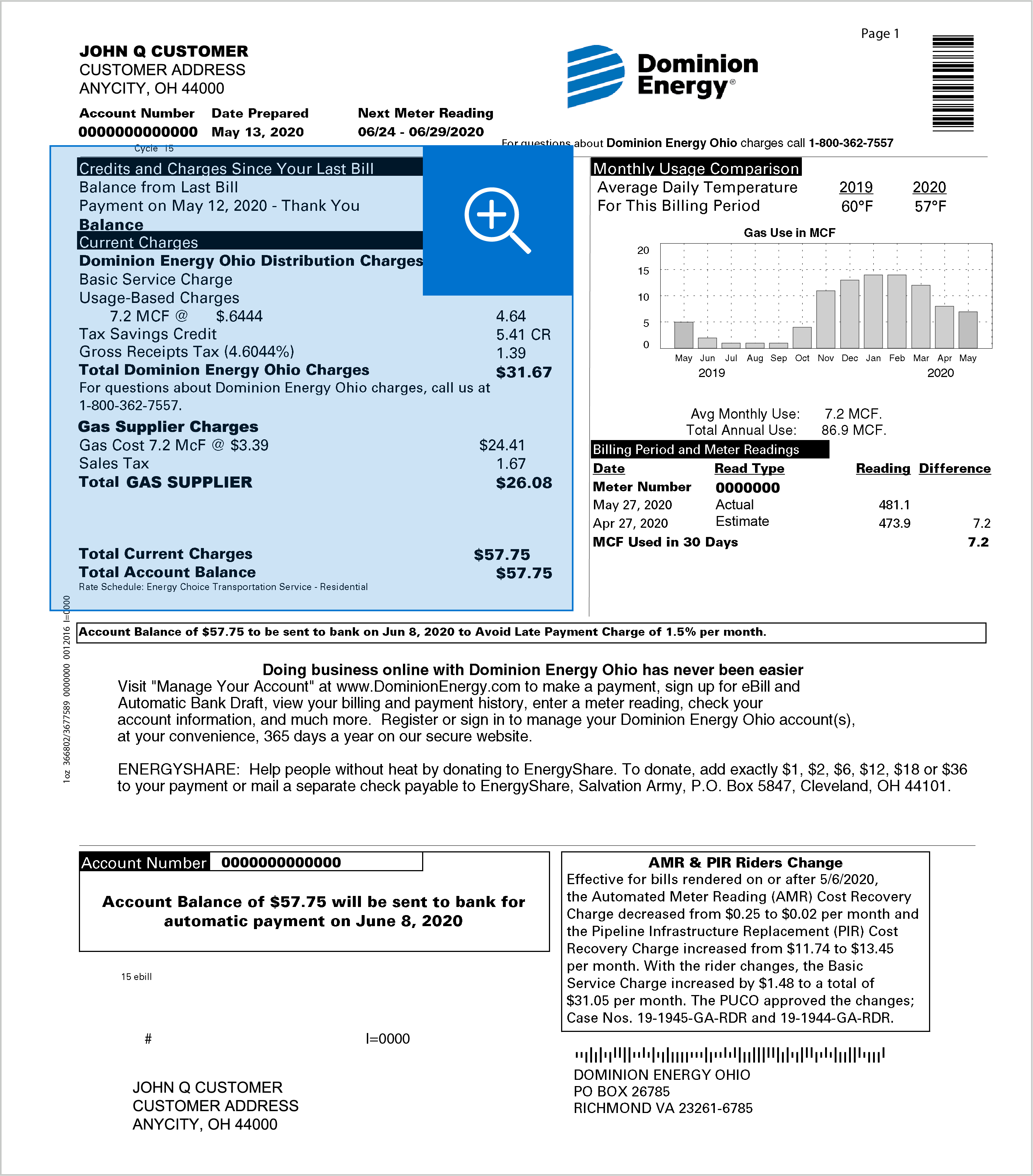 Understand My Bill | Ohio | Dominion Energy