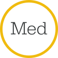 Medium impact symbol